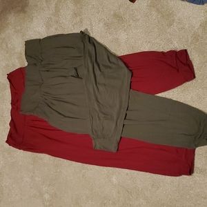 Harem pants with pockets